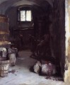 Pressing the Grapes Florentine Wine Cellar John Singer Sargent